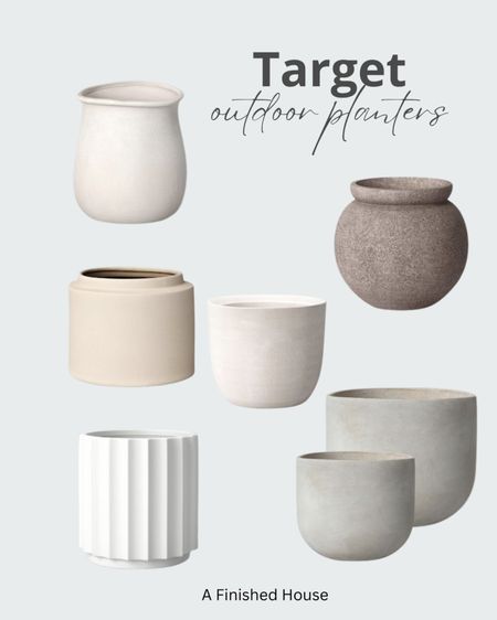 Outdoor planters - neutral, affordable, will look beautiful with any style of home🖤

Target find, outdoor planters, outdoor shop, patio decor 

#LTKstyletip #LTKhome #LTKFind