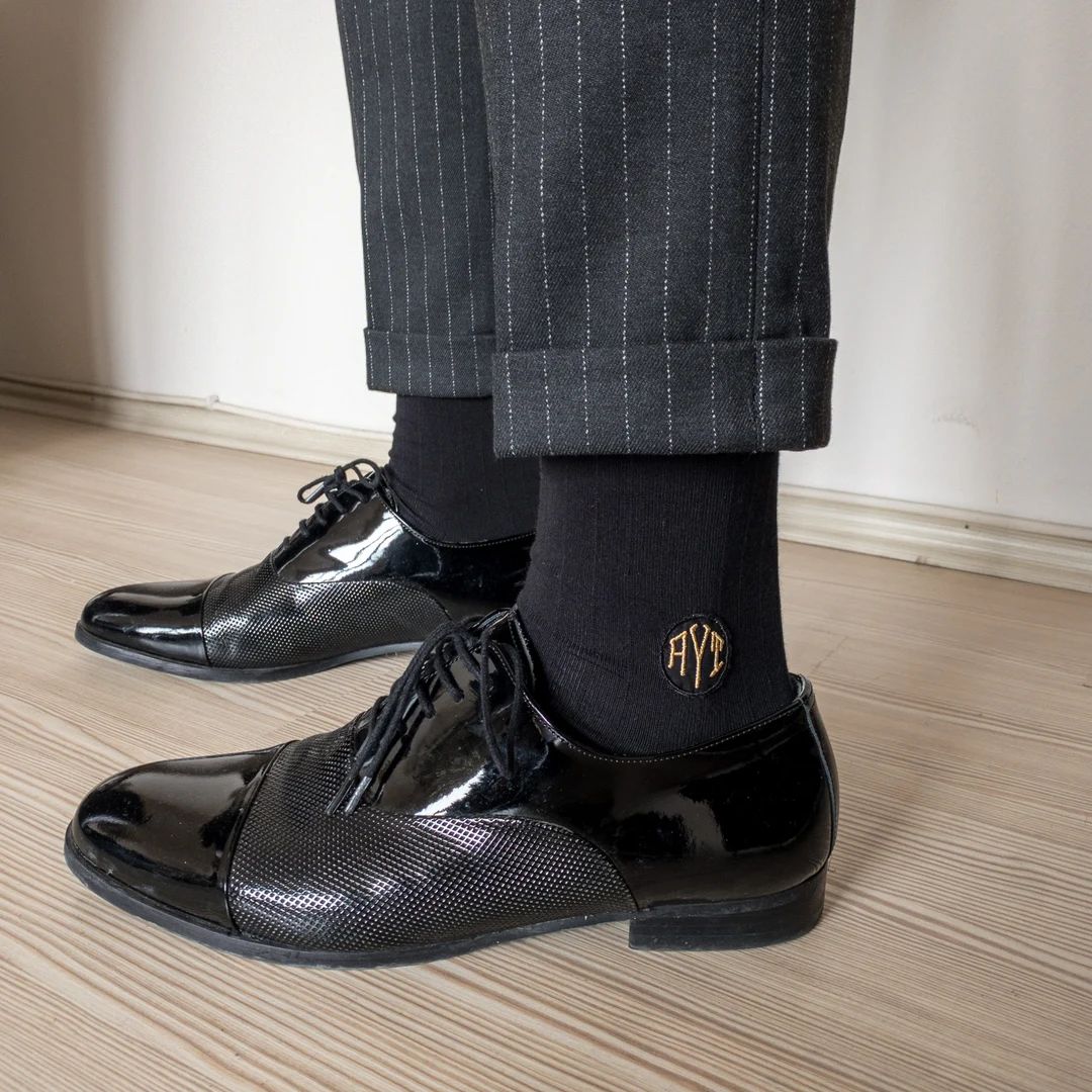 Personalised Monogram Initials socks, Groomsmen Socks, Father of the Bride Gift, Customised Groom... | Etsy (US)