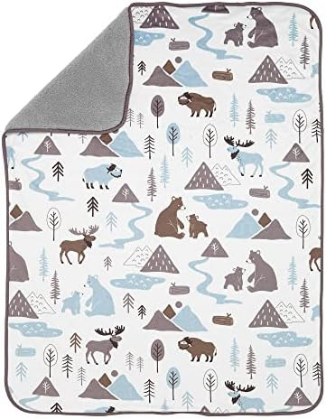Lambs & Ivy Big Sky Woodland Forest Animals Soft Minky/Fleece Baby Blanket | Amazon (US)