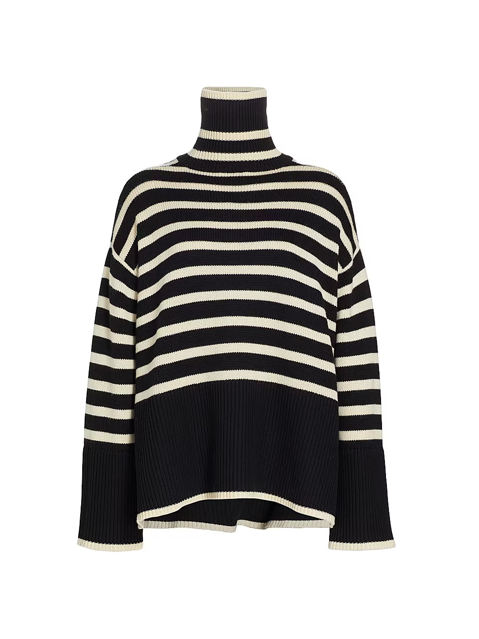 Signature Stripe Turtleneck Sweater | Saks Fifth Avenue