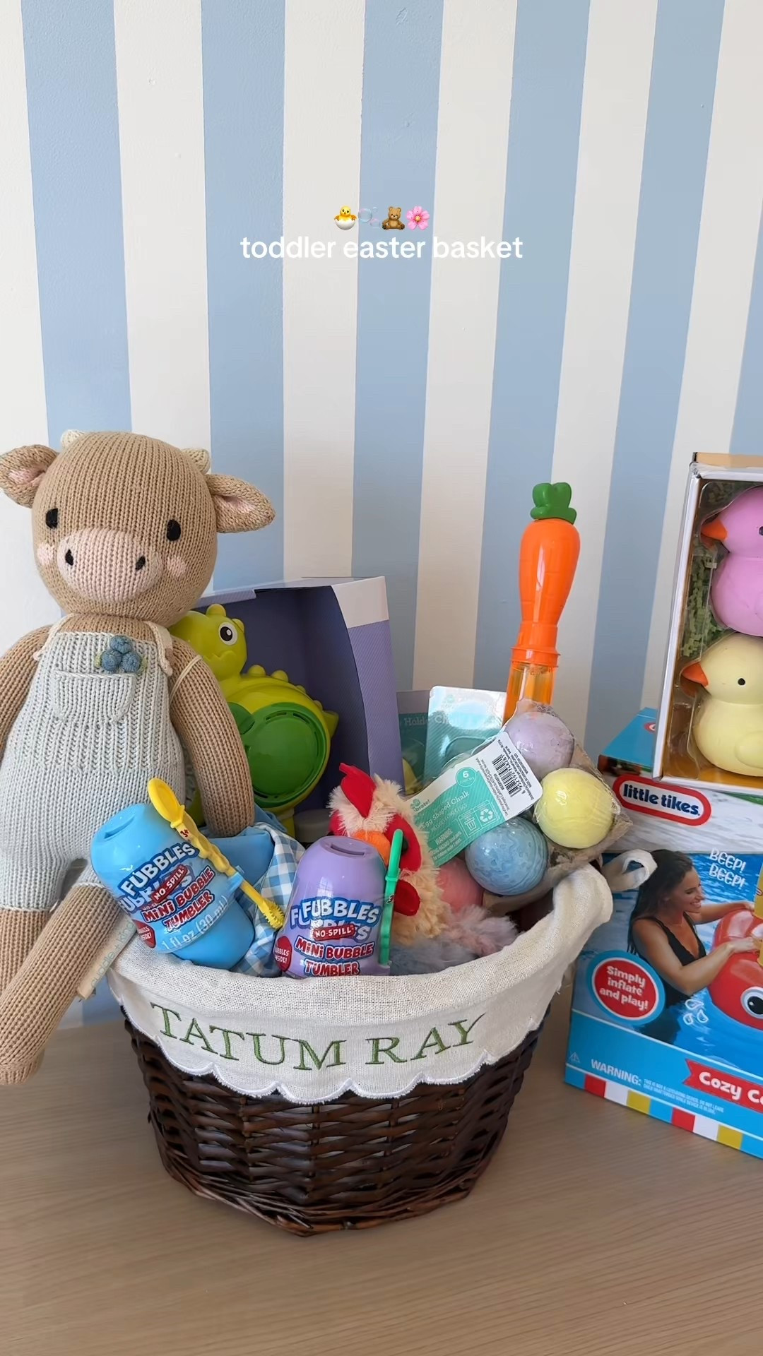 toddler easter basket 2026

it is filled with things he will actually use + not junk (to us!)

we are planning to add a few snacks, sandbucket, + beach towel! 
#easterbasket #toddlermom #momcontent #motherhood #sahm

easter basket for babies, toddlers, and kids | easter basket finds | easter basket stuffers | no junk easter basket | toddler finds

#LTKBaby #LTKBump #LTKKids