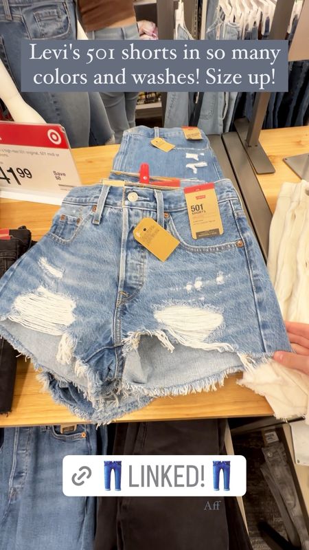 Summer is the perfect time for denim cutoffs and these Levis 501 shorts are popular for a reason! They're snug, so I'd recommend sizing up one size. Several washes and colors linked here, and I linked some other jean shorts I love too!

Denim cutoffs under $50, shorts under $20, jean shorts under $20, Levi's, Levi 501s, distressed shorts, plus size jean shorts, plus size denim shorts, cutoff shorts, distressed shorts, black shorts, white shorts, a&f shorts, target shorts, Abercrombie shorts 

#LTKSeasonal #LTKFestival #LTKunder50