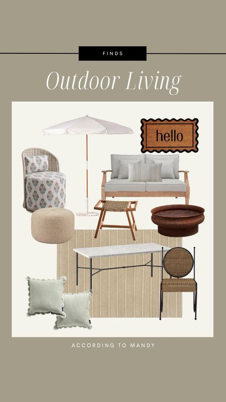 Outdoor living finds + faves!

target outdoor, tjmaxx finds, outdoor finds, anthropologie finds, anthropologie home finds, outdoor table, outdoor chair, patio furniture, patio pillow, outdoor umbrella 

#LTKhome