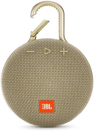 JBL Clip 3, Desert Sand - Waterproof, Durable & Portable Bluetooth Speaker - Up to 10 Hours of Pl... | Amazon (US)