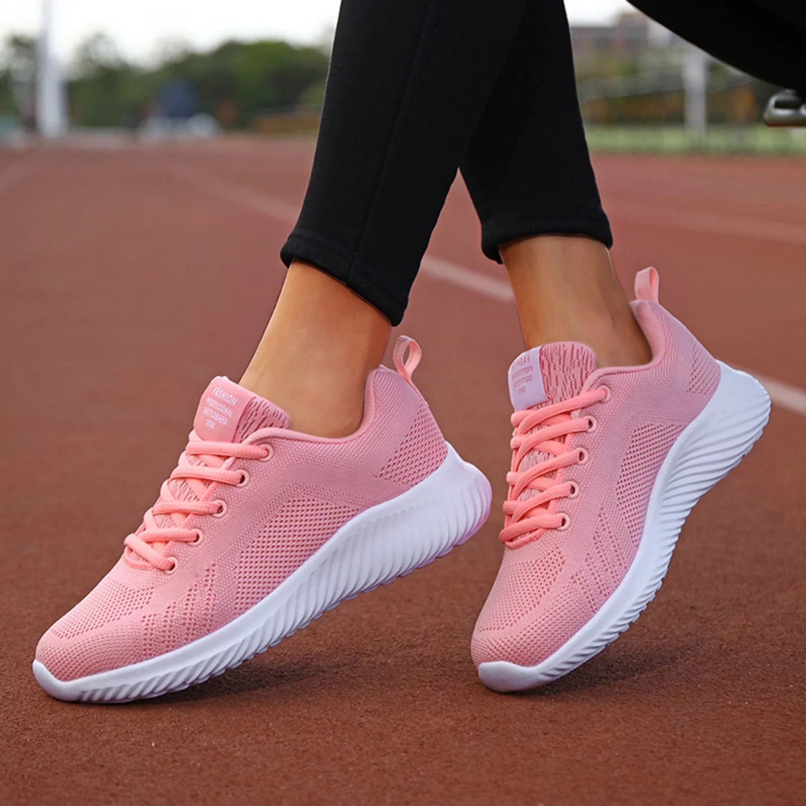 MPWEGNP Shoes for Women Ladies Breathable Sneakers Non Slip Soft Sole Mesh Tennis Walking Fashion... | Walmart (US)