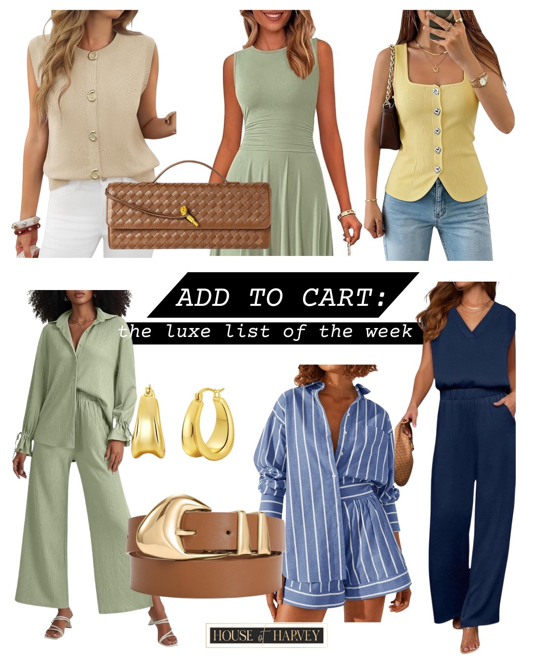 Add to cart—the luxe list of the week! I found the trendiest pieces for spring all on Amazon and under $100! I am so ready for spring fashion and all of the colors and textures! I have two piece sets, dresses, tops and other fun accessories. All linked ⬆️

#ltkcreator #ltkfinds #ltkwatchnow #amazon #amazonfinds #springfashion #springoutfits #twopiecesets #handbag 

#LTKootd #LTKgrwm #LTKSeasonal