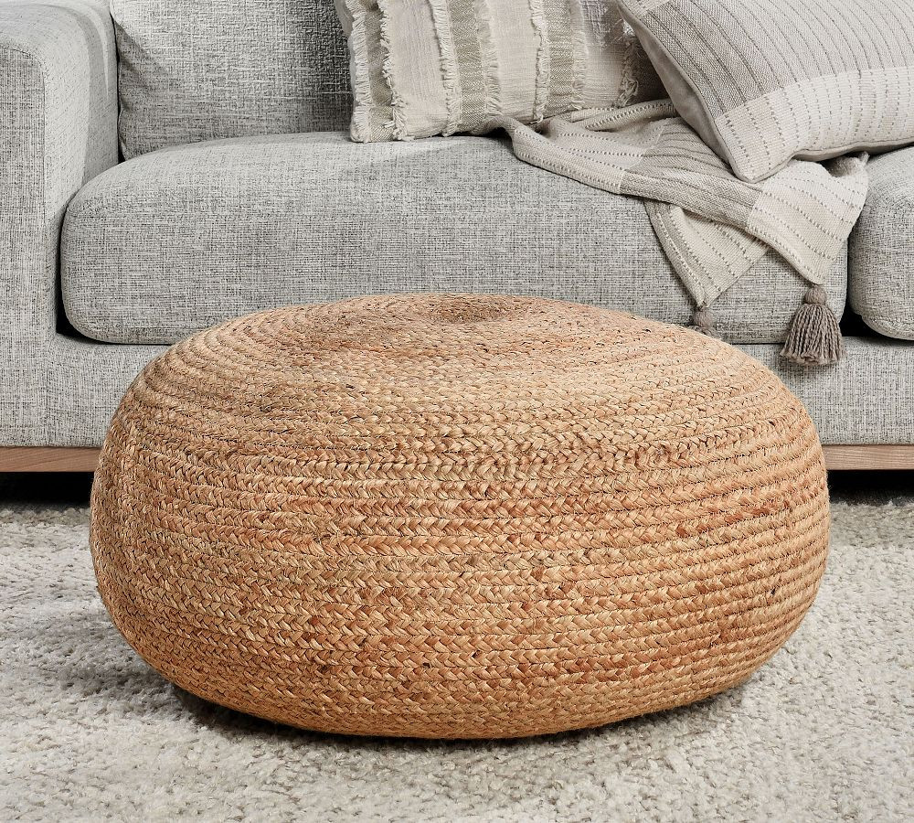 Lianne Handwoven Jute Pouf | Pottery Barn (US)