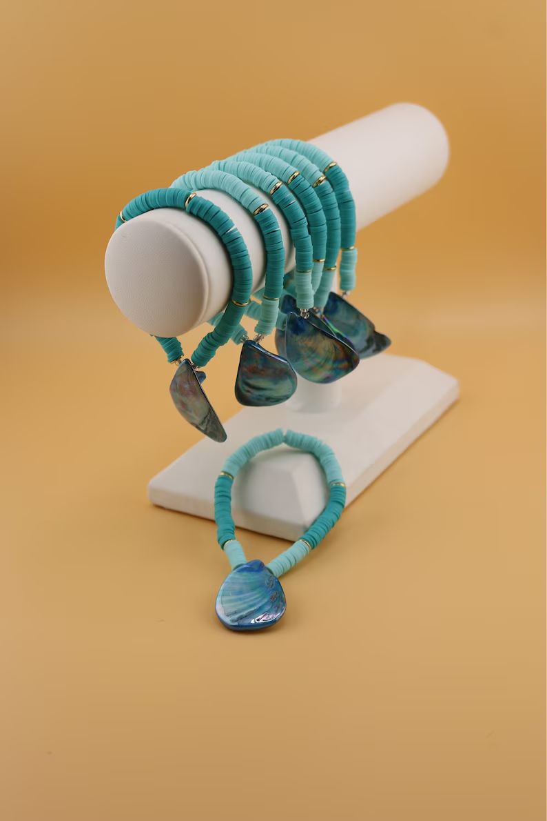 Lagrima azul stone bracelet | Etsy (US)