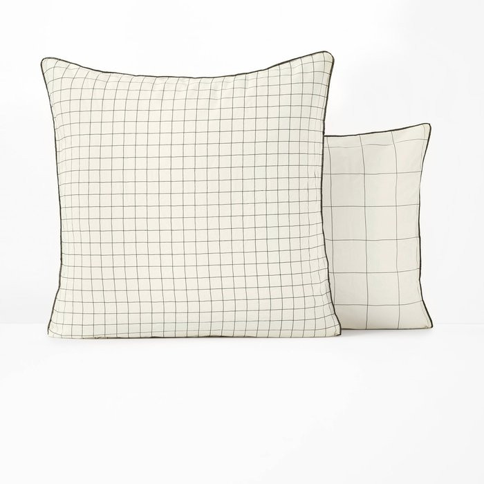 Taie d’oreiller coton lavé, Basile | La Redoute (FR)