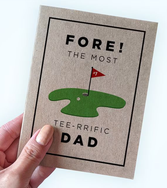 Father's Day or Birthday Card for Golf Dads  Fore the | Etsy | Etsy (US)