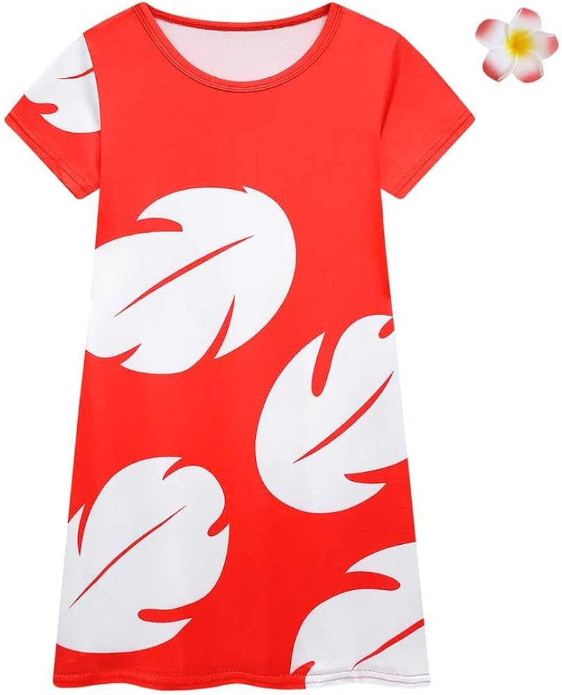 Dressy Daisy Hawaiian Red Muumuu Fancy Dress Up Halloween Costume Birthday Summer Party Outfit fo... | Amazon (US)