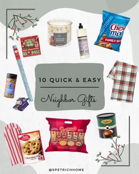 10 quick and easy neighbor gifts. Just add a tag and you’re done! Tag ideas linked on spetrichhome.com #christmas #neighborgifts #easy 

#LTKSeasonal #LTKfamily #LTKHoliday