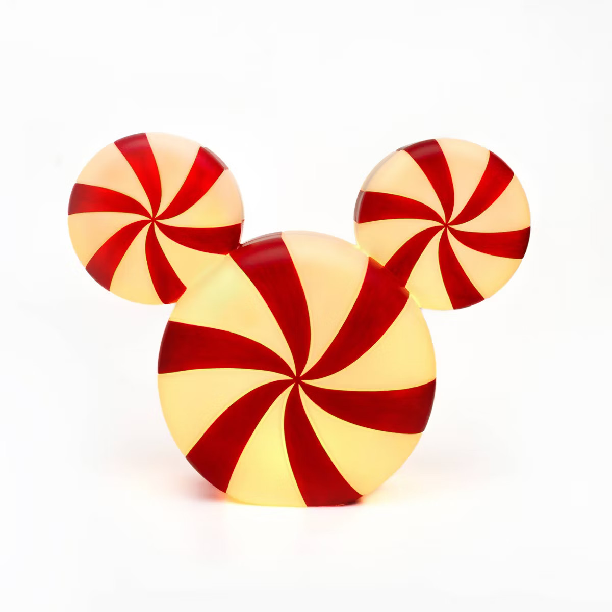 Disney Yard Blow Mold LED Peppermint Mickey Large Red and White | Target