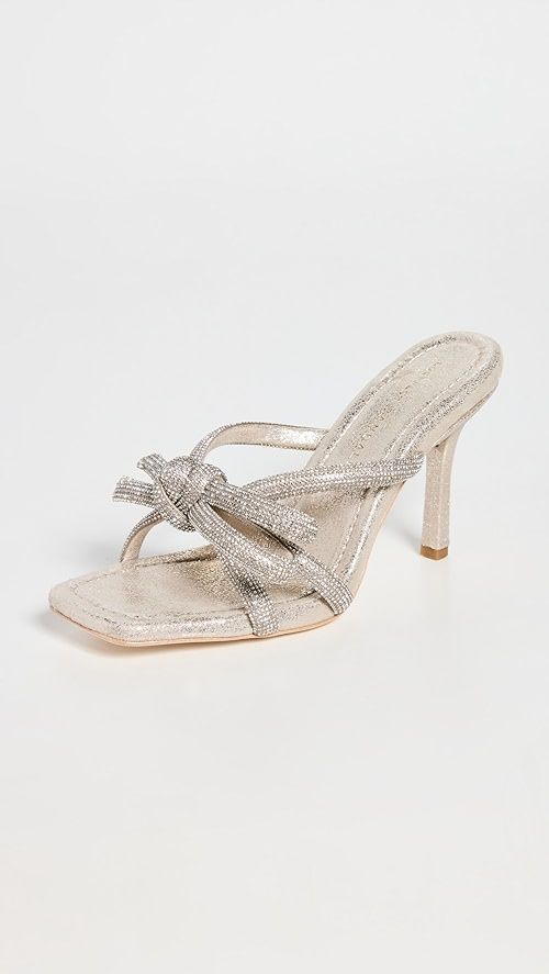Leather Bow Heeled Sandals | Shopbop