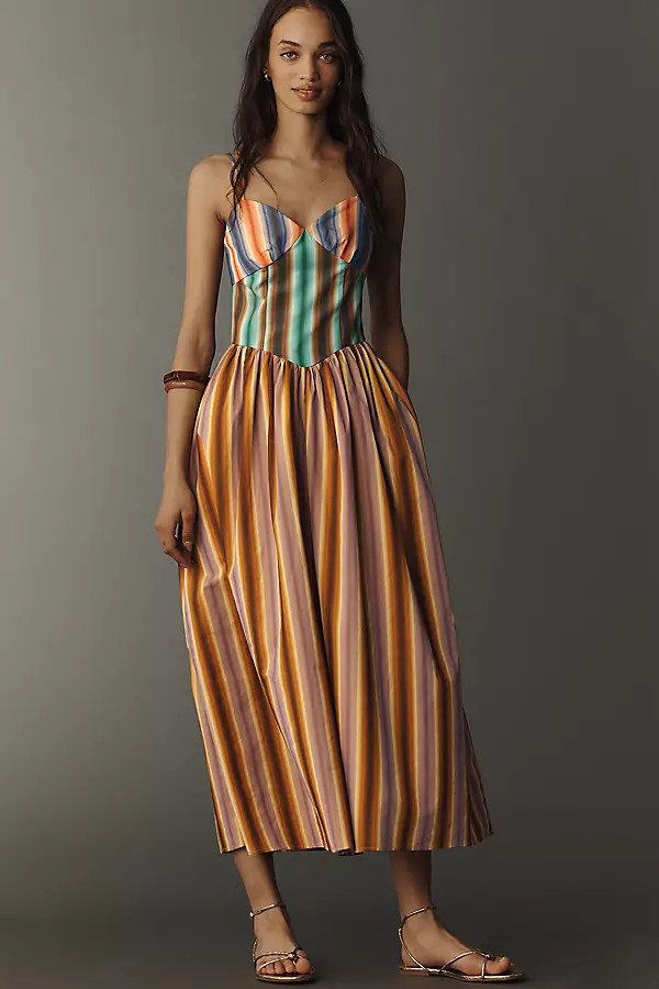 Duku Sleeveless Cotton Midi Dress | Anthropologie (US)