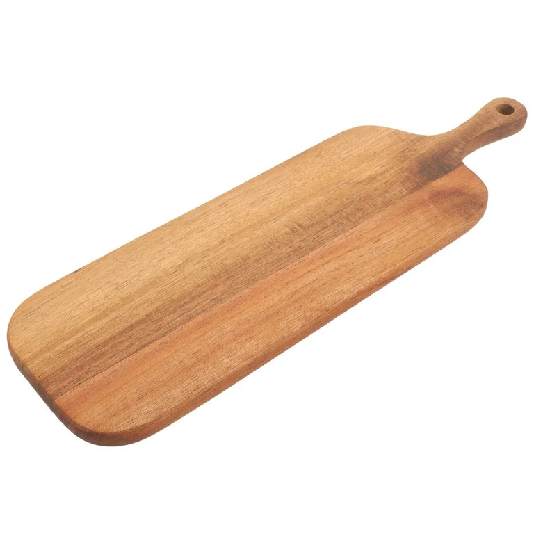 Long-handled Acacia Wood Cutting Board Solid Household Wooden Creative Photo Props Serving Choppi... | Walmart (US)