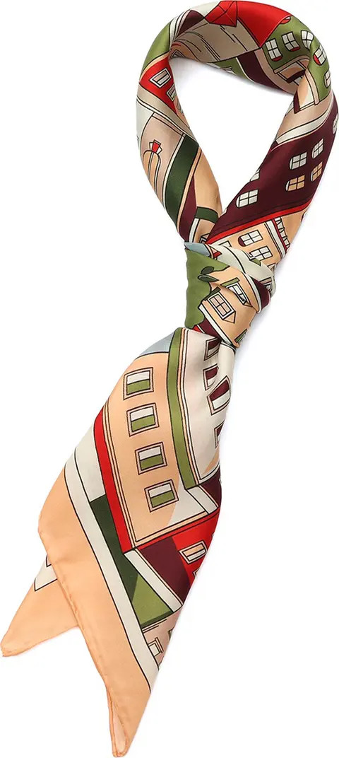 park scene silk square scarf | Nordstrom