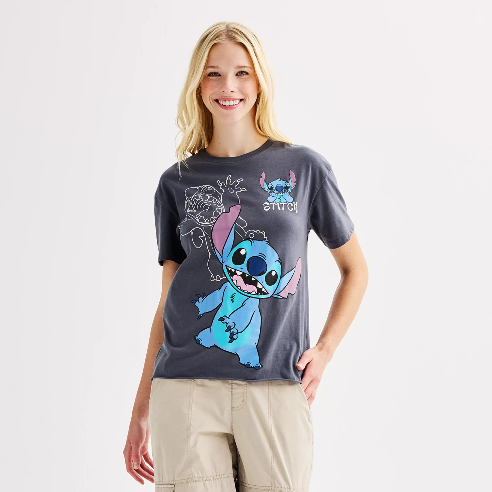 Disney's Lilo & Stitch Juniors' Stitch Graphic Tee | Kohl's
