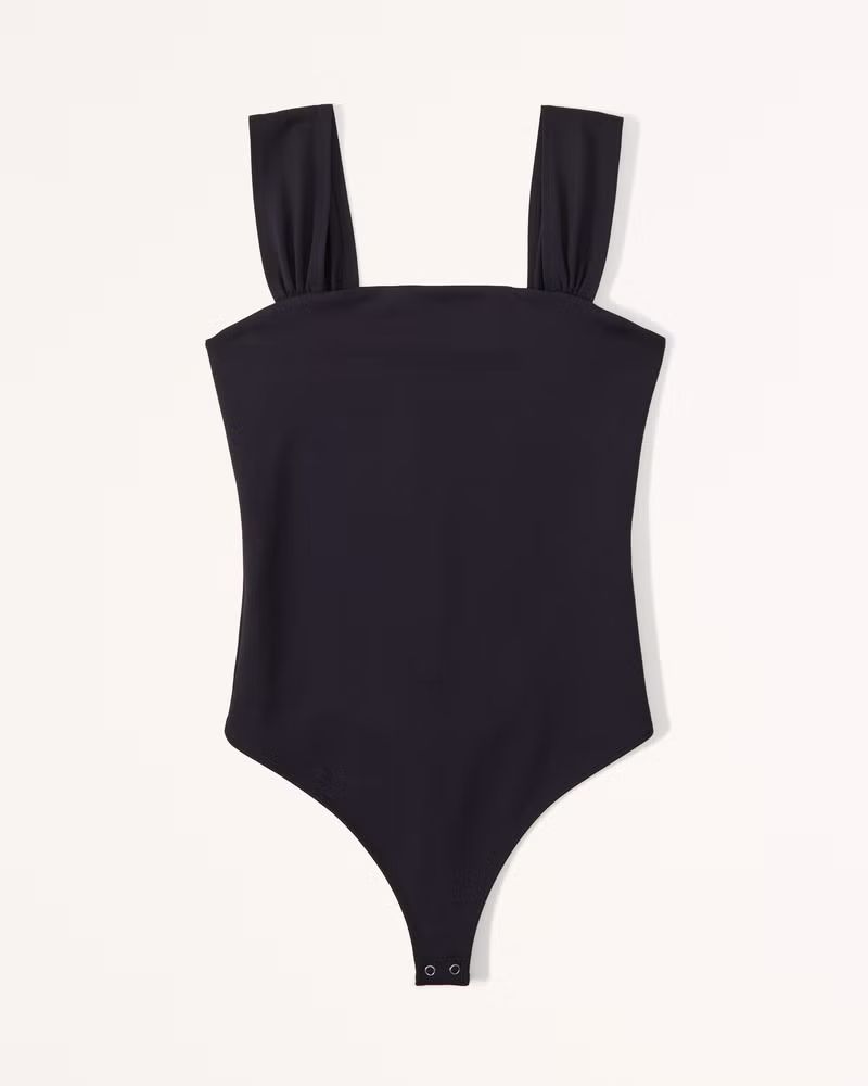Seamless Fabric Ruched Strap Bodysuit | Abercrombie & Fitch (US)