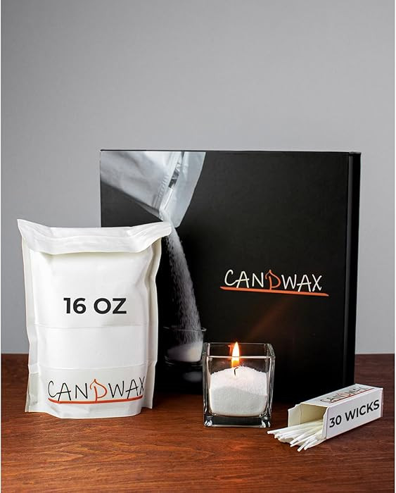 CANDWAX Pearled Candle Wax Sand 16 Oz (450g) - Unscented Plant-Based Smokeless Dripless Gift Powd... | Amazon (US)