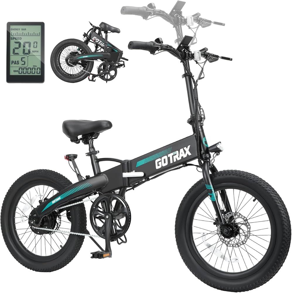 Gotrax R1 20" Folding Electric Bike with 40 Miles (Pedal-assist1) by 48V Battery, 20Mph Power by ... | Amazon (US)