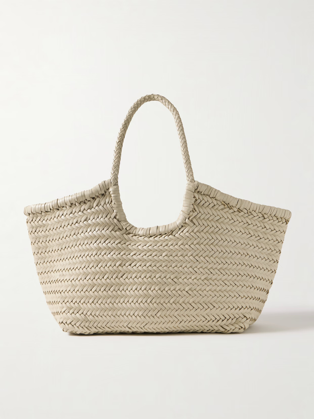 Dragon Diffusion - Nantucket Large Woven Leather Tote - Cream | NET-A-PORTER (UK & EU)