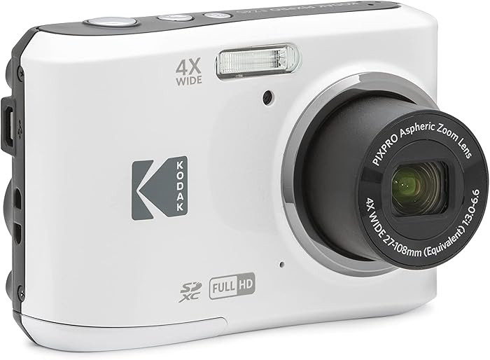 KODAK PIXPRO Friendly Zoom FZ45-WH 16MP Digital Camera with 4X Optical Zoom 27mm Wide Angle and 2... | Amazon (US)