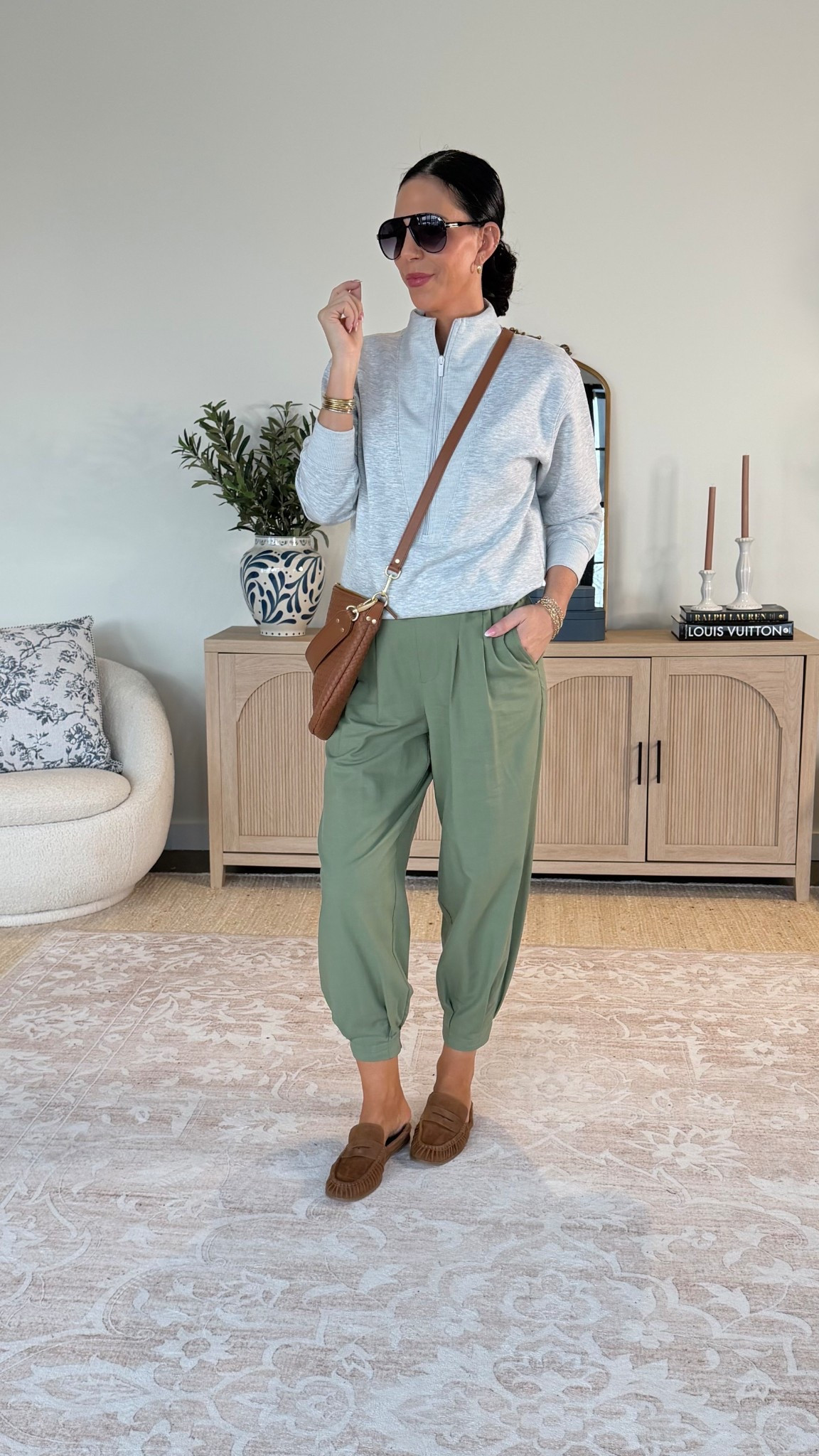 Loving this Target look! 
Brand new balloon joggers Pants are tts- small 
Varley look for less- small 

#LTKU #LTKOver40 #LTKFindsUnder50