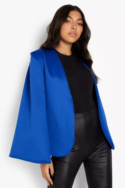 Tall Cape Blazer | Boohoo.com (US & CA)