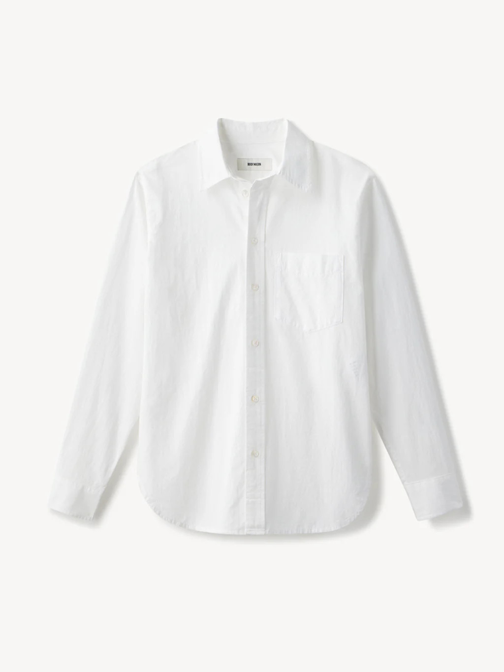 White Mainstay Cotton Shirt | Buck Mason | Buck Mason