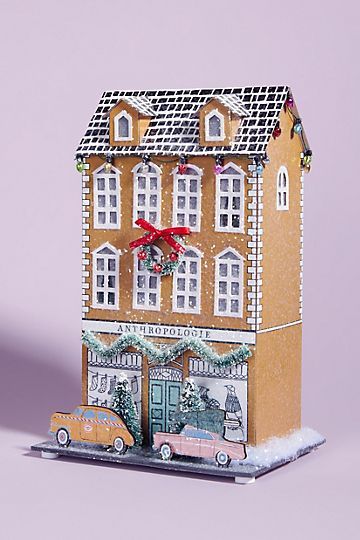 George & Viv Light-Up Holiday Village | Anthropologie (US)