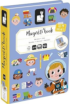 Janod - Magnéti'Book Métiers – Magnetic Educational Game 48 Magnets + 16 Model Cards – FSC ... | Amazon (US)