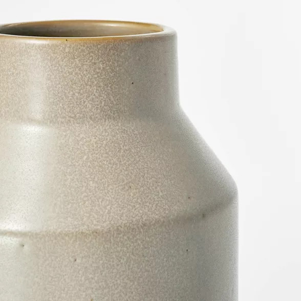 8" x 4" Carved Ceramic Vase Gray - Threshold™ designed with Studio McGee | Target