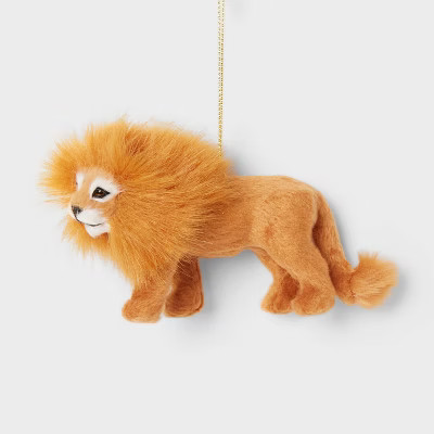 Faux Fur Lion Christmas Tree Ornament - Wondershop™ | Target