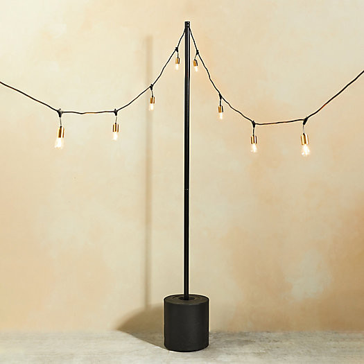 Outdoor Light Strand Pole with Tank | Terrain