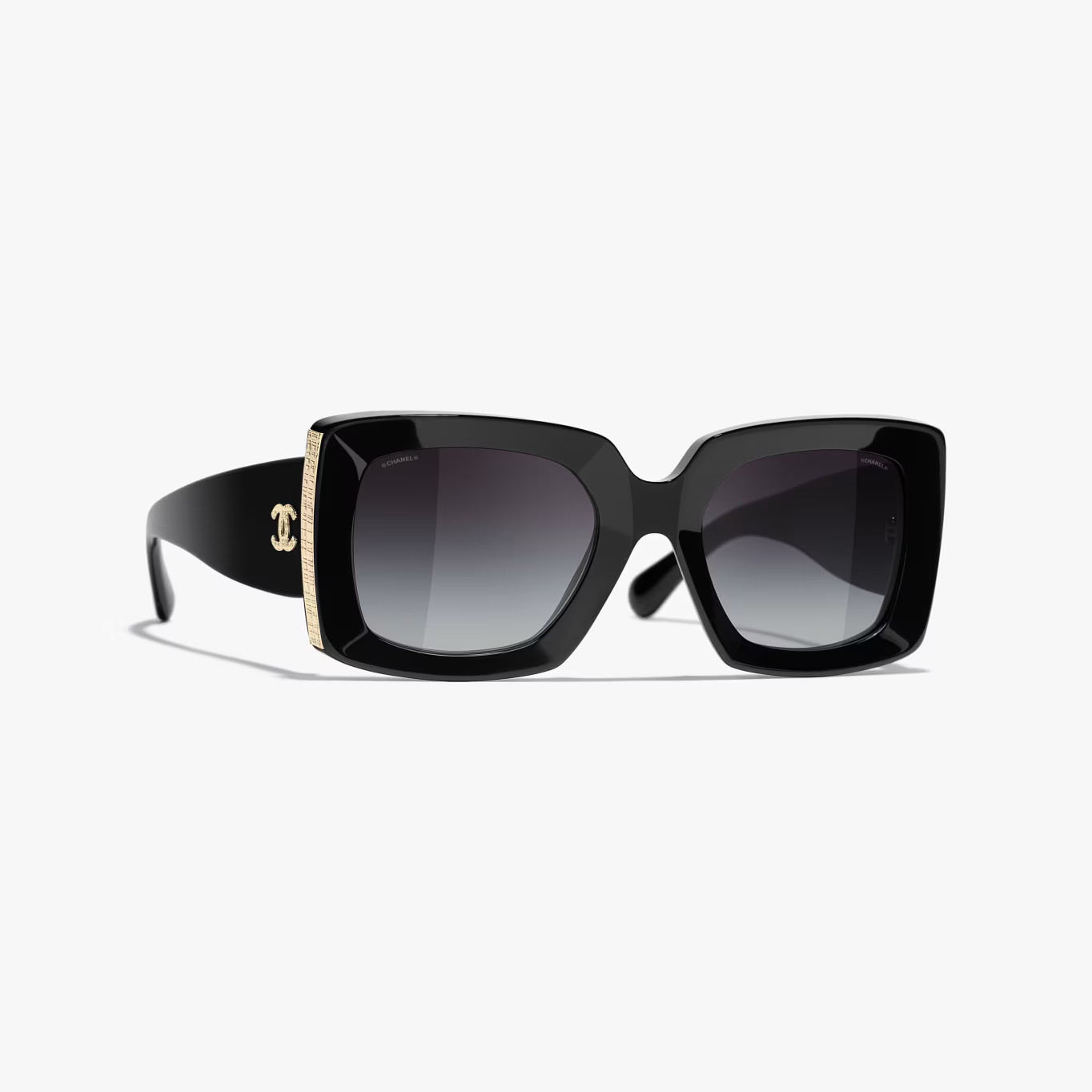 Sunglasses: Rectangle Sunglasses, acetate — Fashion | CHANEL | Chanel, Inc. (US)