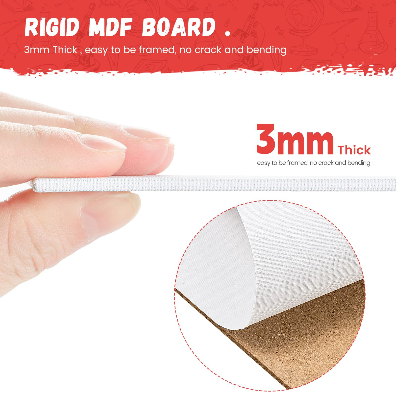 Simetufy 4 x 6 inch 12 Pack Small Painting Canvas Boards- Gesso Primed Acid-Free 100% Cotton Mini... | Amazon (US)