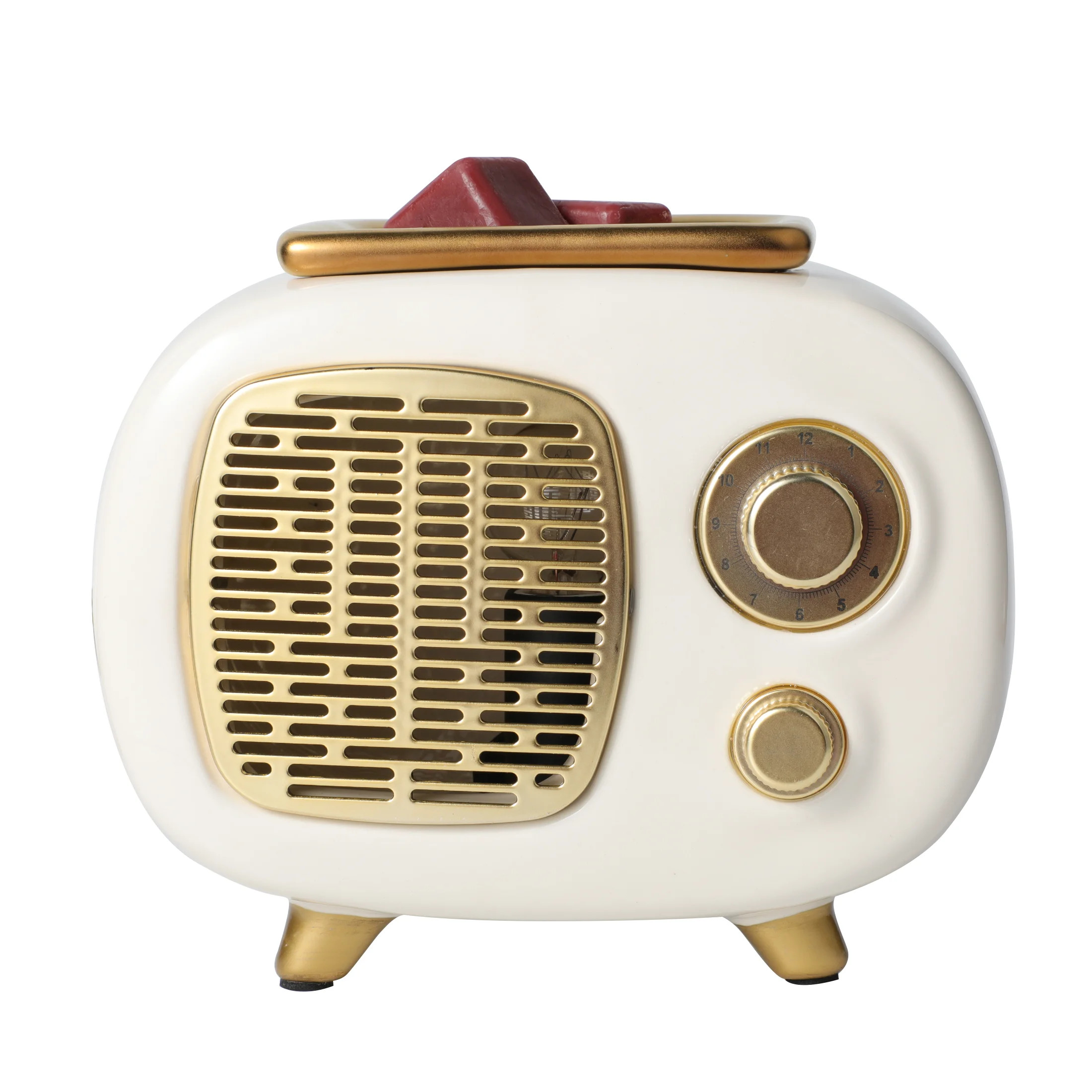 Better Homes & Gardens Vintage Radio Ceramic Wax Candle Warmer, White | Walmart (US)