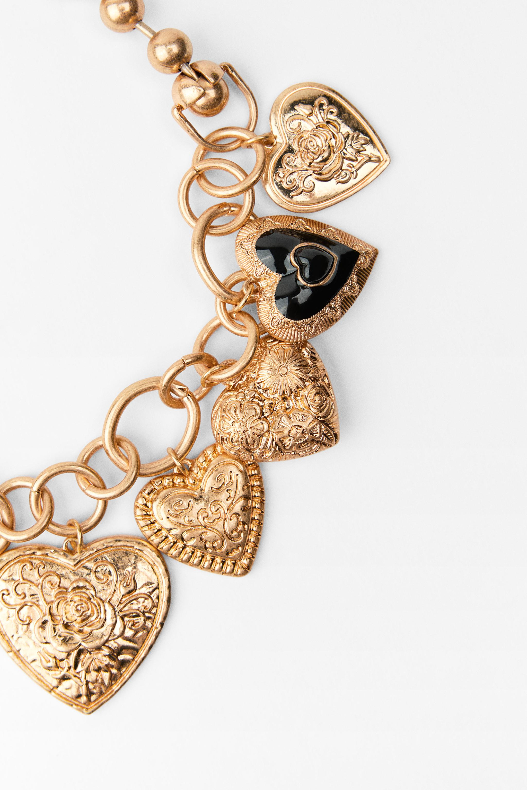 HEART CHARMS NECKLACE | Zara US