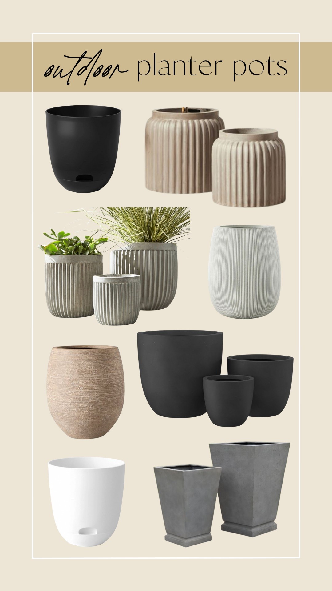 Shop some of our favorite outdoor pots and planters! 