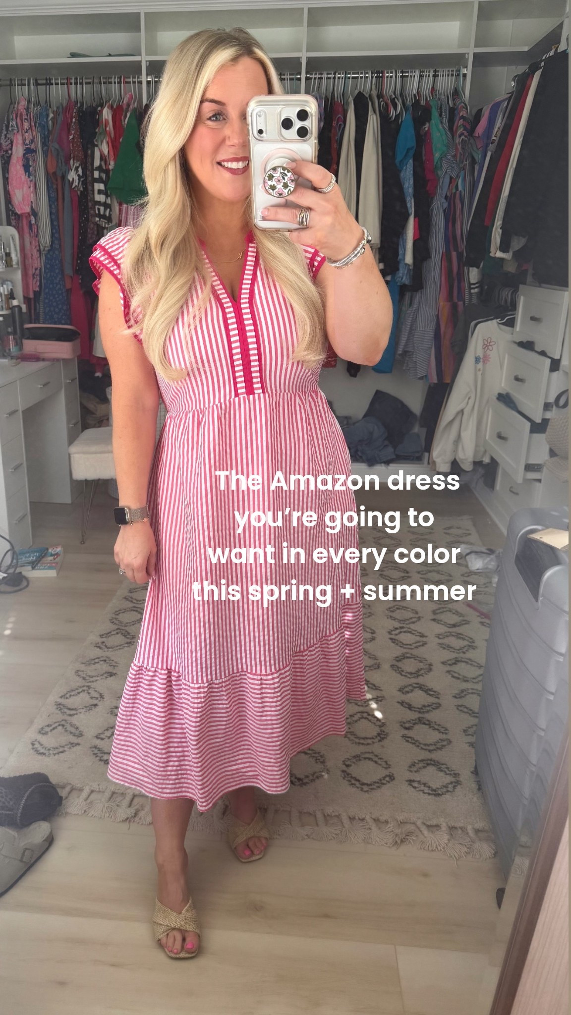 This Amazon dress is beautiful !!

Love the fun sleeves and stripes. You’re going to want this Amazon dress in every color this spring and summer for all the things. Perfect Easter dress , vacation dress , date night , winery … 

I got so many compliments on it when I wore it! I have it in black too 

Shoes are target and the perfect spring and summer wedge 

Amazon fashion 
Amazon fashion finds 
Spring dresses
Summer dresses
Vacay outfits
Vacation dress
Easter dress 
40 year old style 

#LTKootd #LTKOver40 #LTKPetite