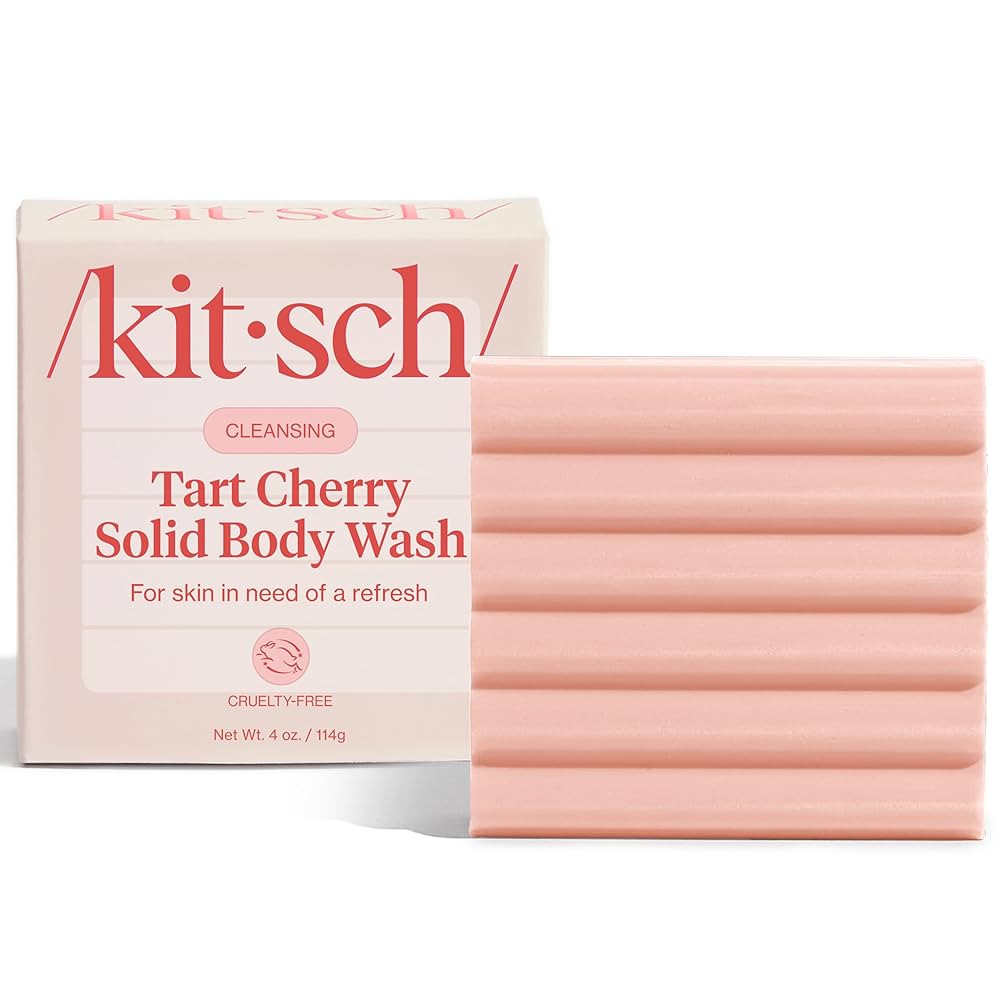 Kitsch Cleansing Tart Cherry Soap Bar with Refreshing Scent - Eco-Friendly Body Wash Women Love -... | Amazon (US)