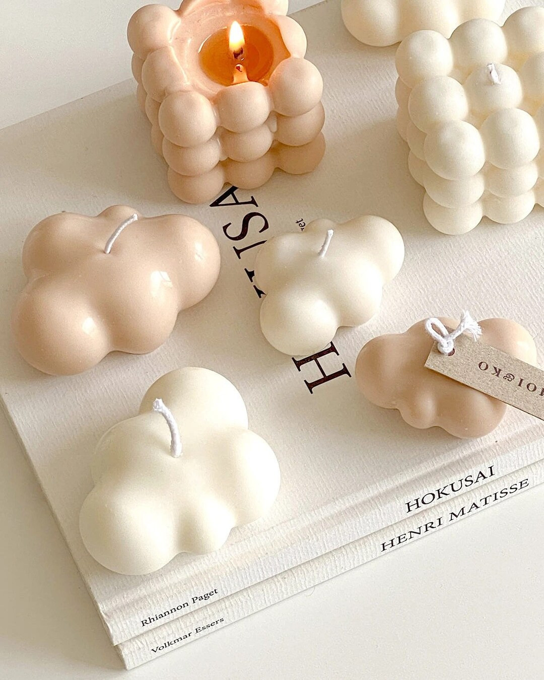 Set of 3 Cloud Candle Decor Candle on Cloud Nine Party - Etsy | Etsy (US)