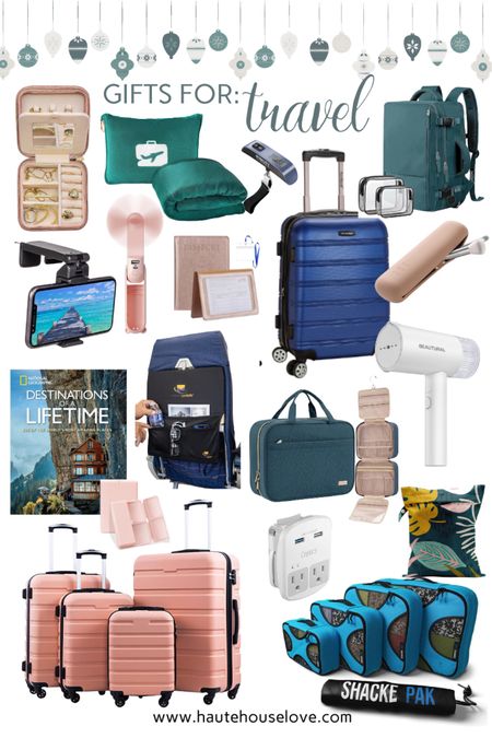 Gifts Guide for Travel. Airplane gifts.  Packing gifts.

#LTKHoliday #LTKGiftGuide #LTKtravel