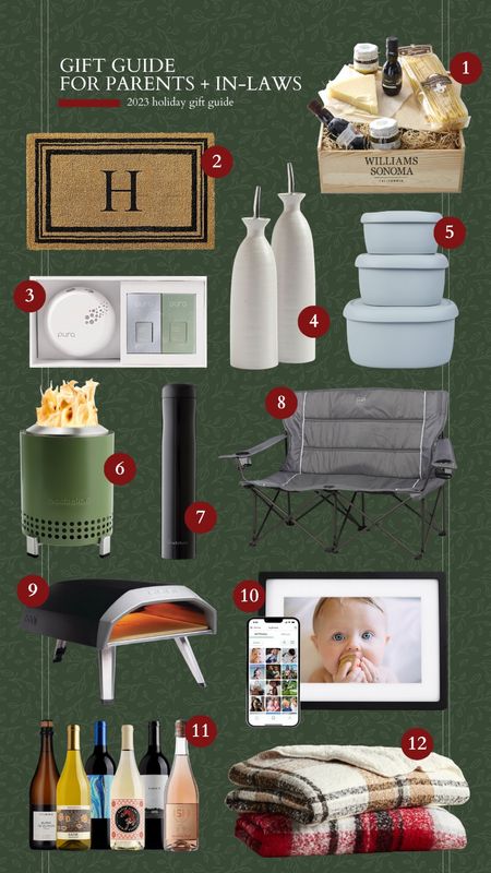 Gift guide 2023, gifts for parents, gifts for dad, gifts for mom, in law gifts, door mat, pure gift, silicon storage, electric wine opener, double folding chair, digital frame, wine club, throw blanket

#LTKHolidaySale #LTKHoliday #LTKGiftGuide