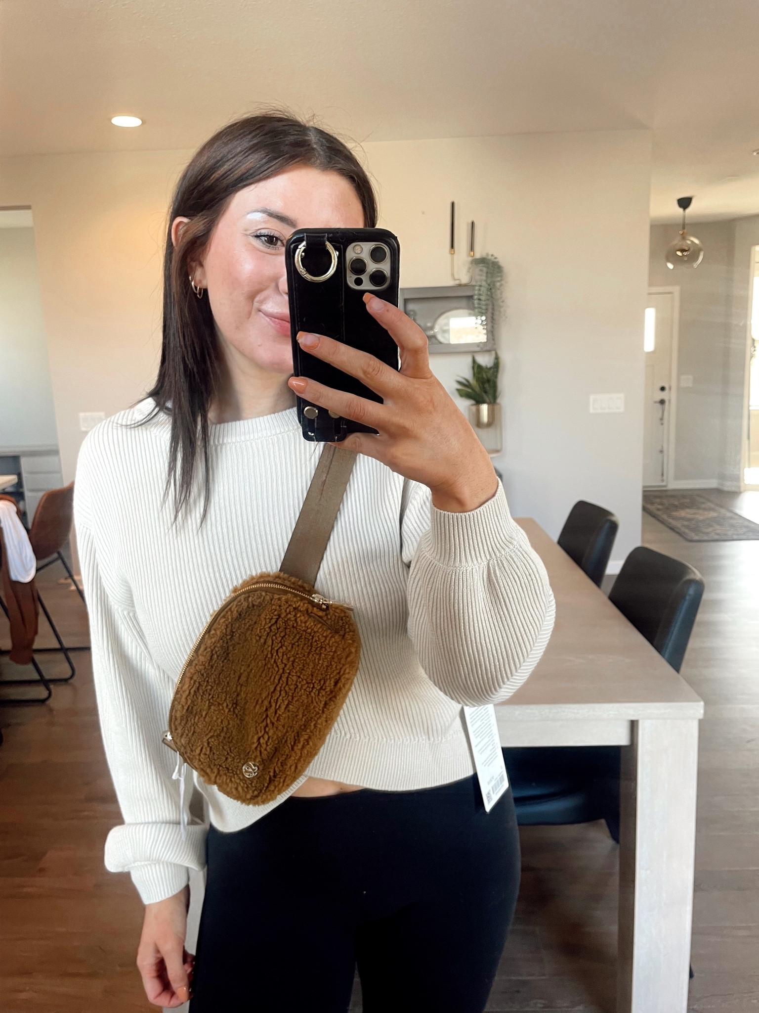 I fully understand the Lululemon belt bag obsession now! Got my first one and I love it! The Sherpa material is too cute and I love this neutral brown color! The Sherpa bag also comes in a cream and black option 

#LTKunder100 #LTKstyletip #LTKHoliday