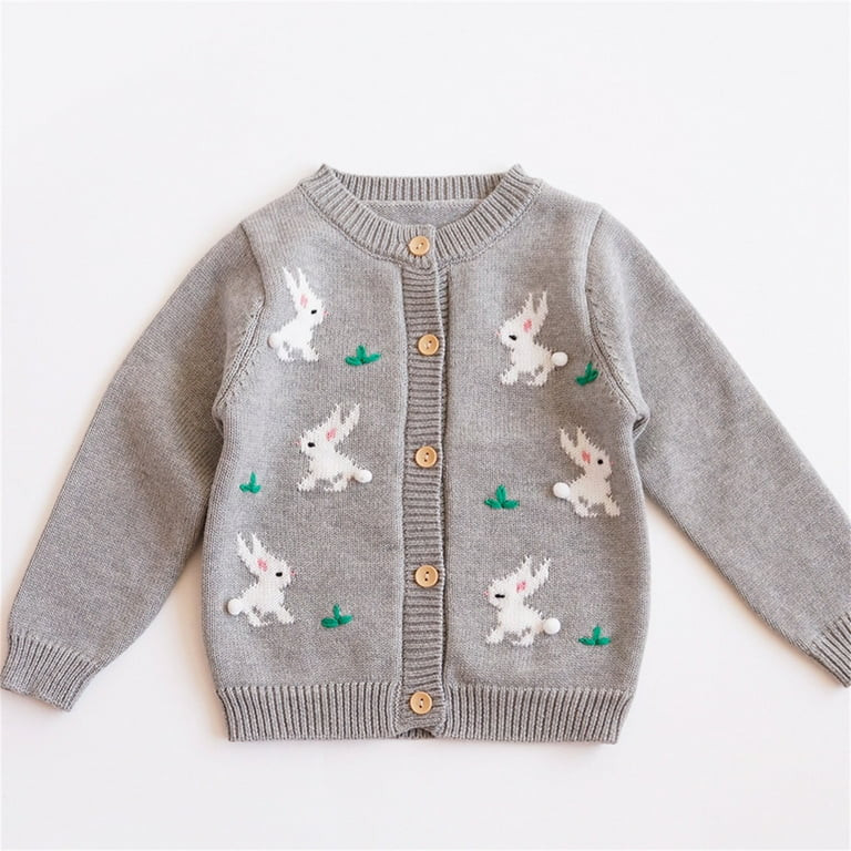 YDOJG Boys Girls Print Sweater Sweatshirts Easter Outfit Toddler Boy Girl Rabbit Bunny Sweater To... | Walmart (US)