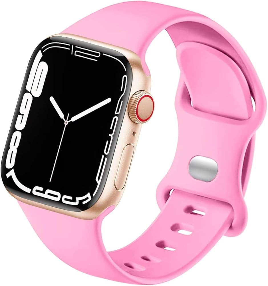 Premium Silicone Compatible with Apple Watch Band 45mm 44mm 42mm 41mm 40mm 38mm, Sport Women Men ... | Amazon (US)