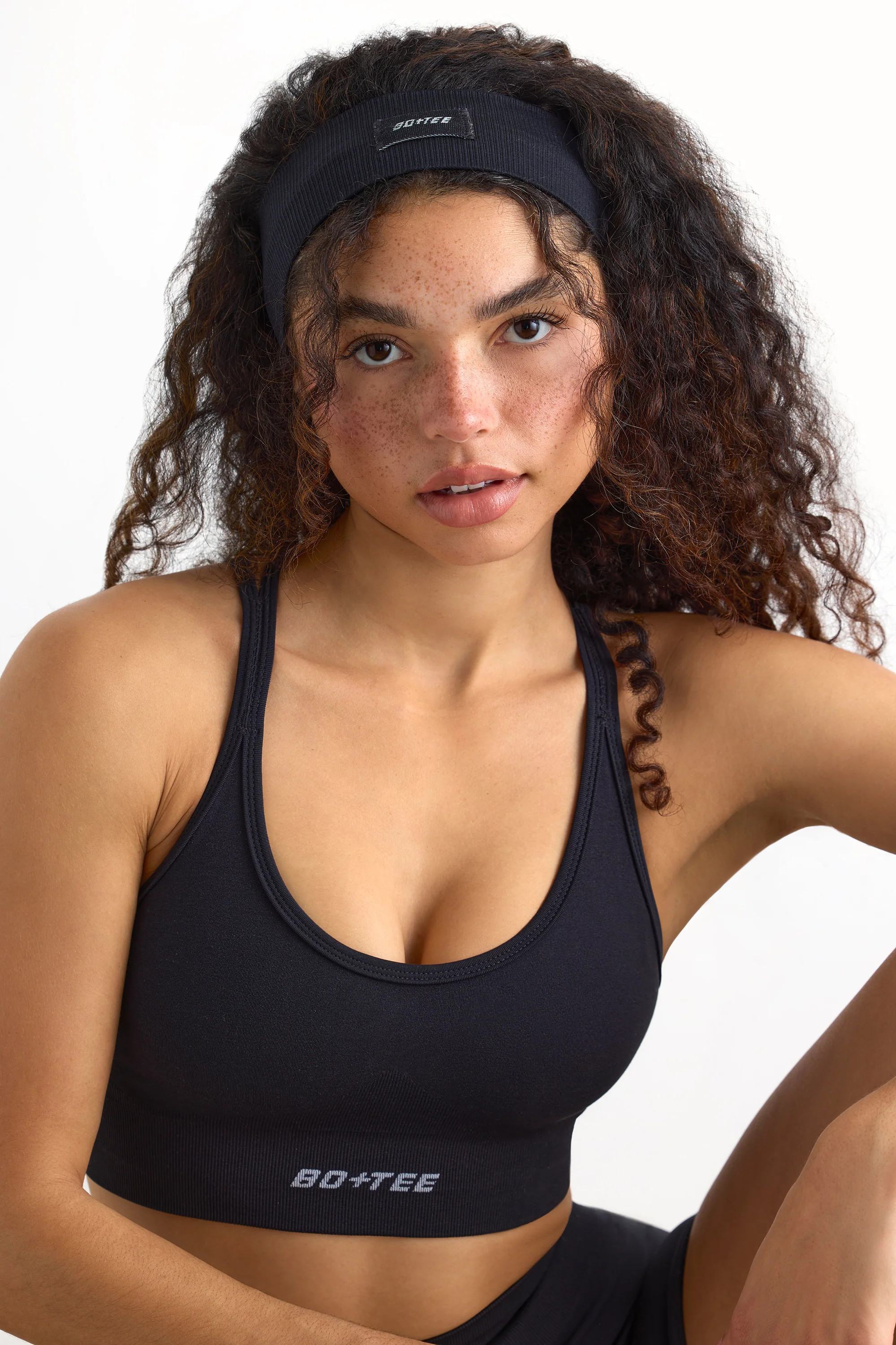Define Luxe Ribbed Headband in Jet Black | Oh Polly