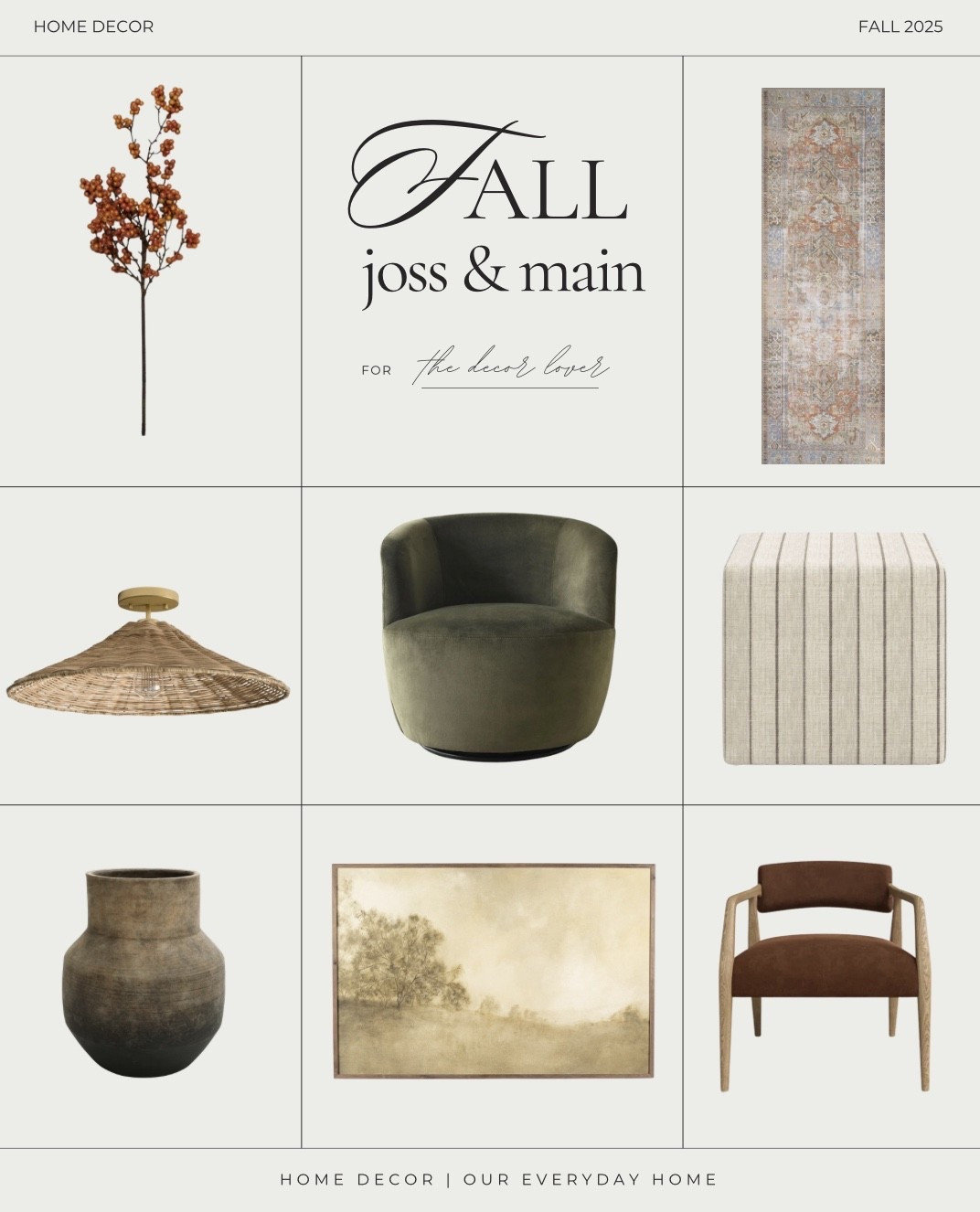 Fall Home decor at Joss & Main 

#LTKStyleTip #LTKHome #LTKSaleAlert